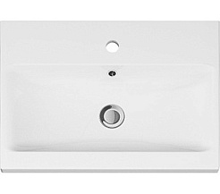 Am.Pm Тумба с раковиной Gem 60 белый глянец,напольная, с 2 ящиками – фотография-2